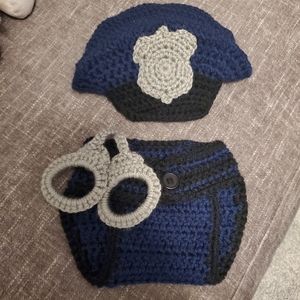 Newborn police photo prop